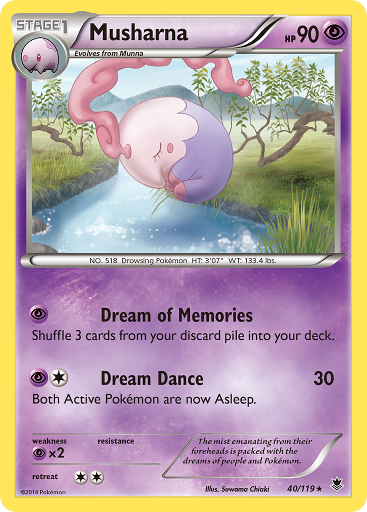 Musharna (40/119) [XY: Phantom Forces] | Mega City Incorporated