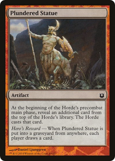 Plundered Statue [Hero's Path Promos] | Mega City Incorporated