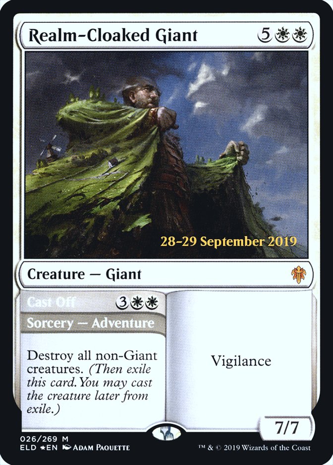 Realm-Cloaked Giant // Cast Off  [Throne of Eldraine Prerelease Promos] | Mega City Incorporated