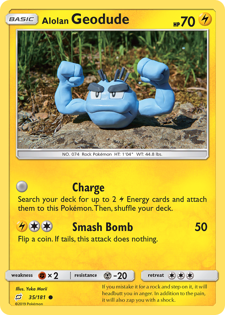 Alolan Geodude (35/181) [Sun & Moon: Team Up] | Mega City Incorporated