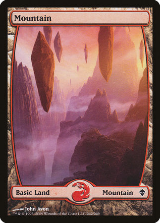 Mountain (242) - Full Art [Zendikar] | Mega City Incorporated