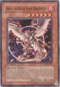 Horus the Black Flame Dragon LV6 [SOD-EN007] Super Rare | Mega City Incorporated