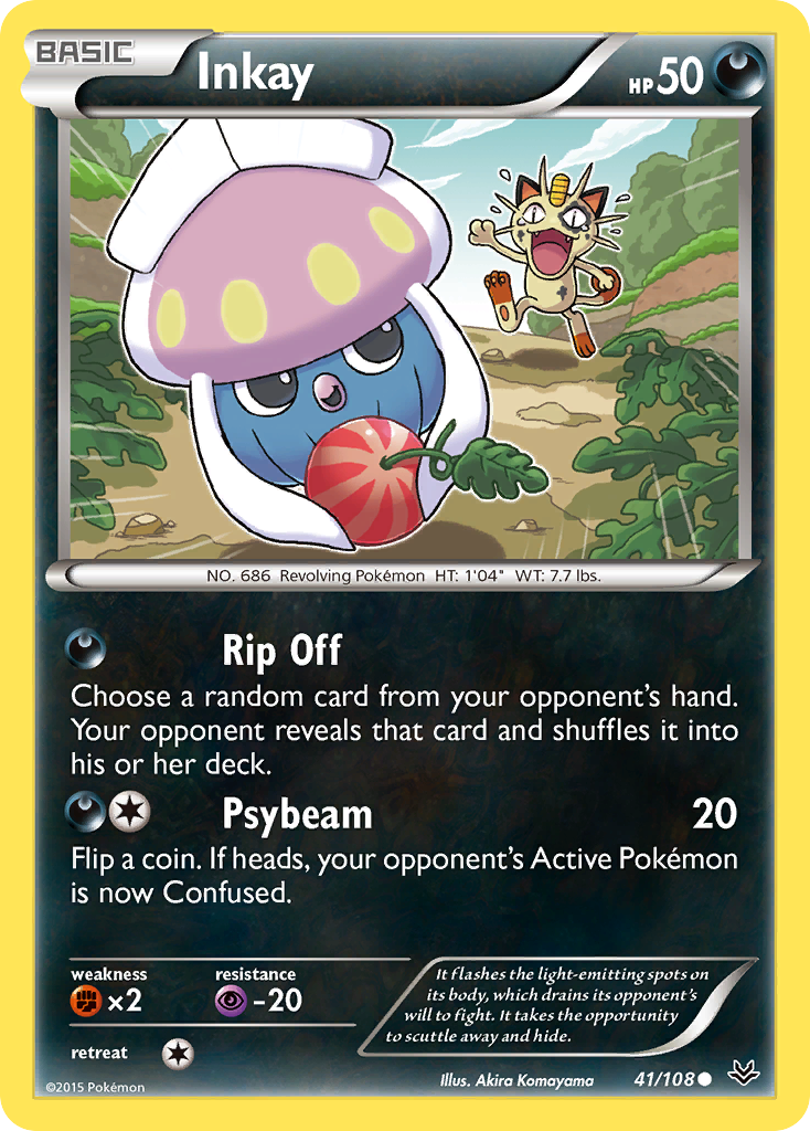 Inkay (41/108) [XY: Roaring Skies] | Mega City Incorporated