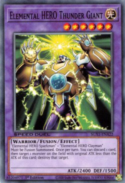 Elemental HERO Thunder Giant [SGX1-ENA22] Common | Mega City Incorporated