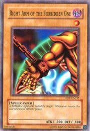 Right Arm of the Forbidden One [DB1-EN137] Common | Mega City Incorporated