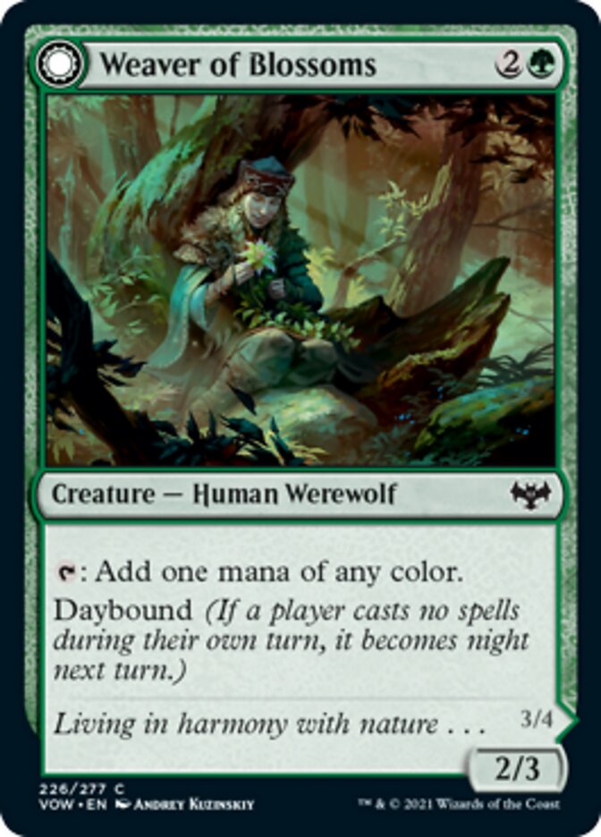 Weaver of Blossoms // Blossom-Clad Werewolf [Innistrad: Crimson Vow] | Mega City Incorporated