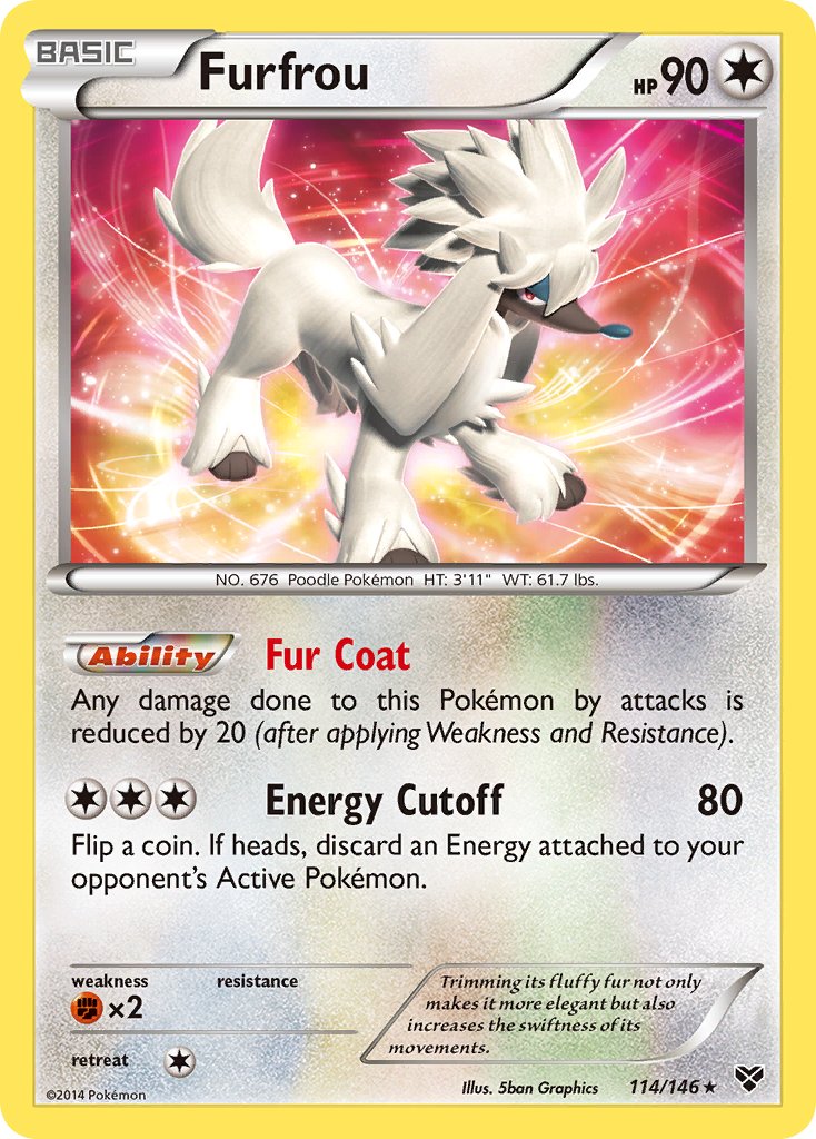 Furfrou (114/146)(Cosmos Holo) (Blister Exclusive) [XY: Base Set] | Mega City Incorporated