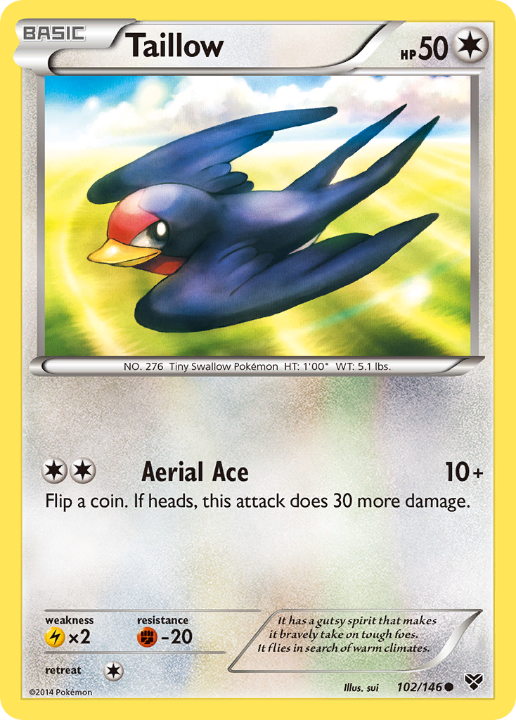 Taillow (102/146) [XY: Base Set] | Mega City Incorporated