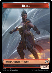 Rebel // Goblin Double-Sided Token [Phyrexia: All Will Be One Commander Tokens] | Mega City Incorporated