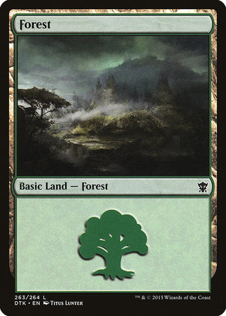 Forest (263) [Dragons of Tarkir] | Mega City Incorporated