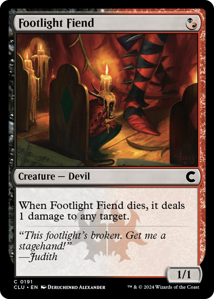 Footlight Fiend [Ravnica: Clue Edition] | Mega City Incorporated