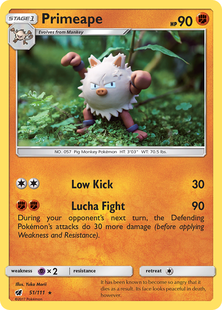 Primeape (51/111) [Sun & Moon: Crimson Invasion] | Mega City Incorporated