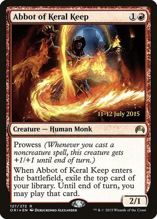 Abbot of Keral Keep [Magic Origins Promos] | Mega City Incorporated