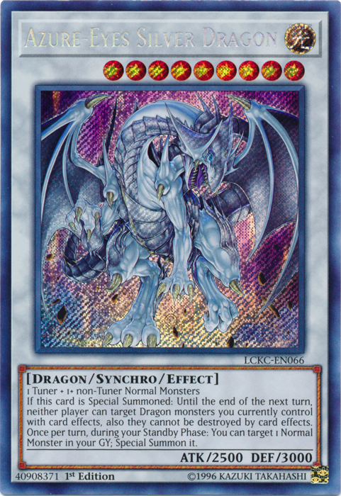 Azure-Eyes Silver Dragon [LCKC-EN066] Secret Rare | Mega City Incorporated