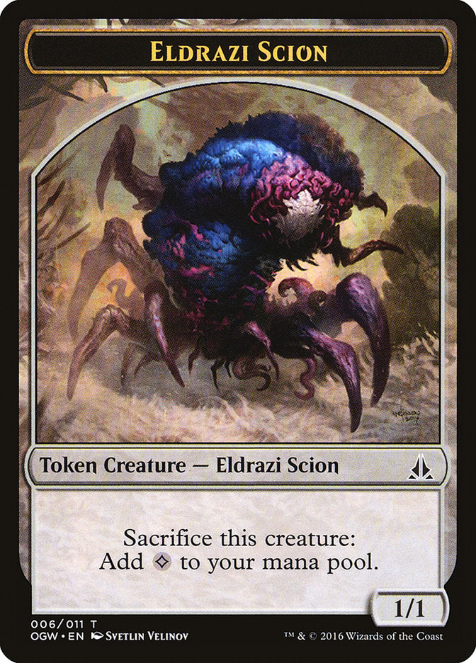 Eldrazi Scion (006/011) [Oath of the Gatewatch Tokens] | Mega City Incorporated