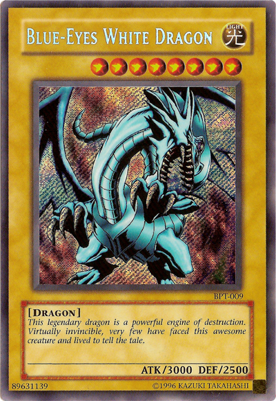 Blue-Eyes White Dragon [BPT-009] Secret Rare | Mega City Incorporated