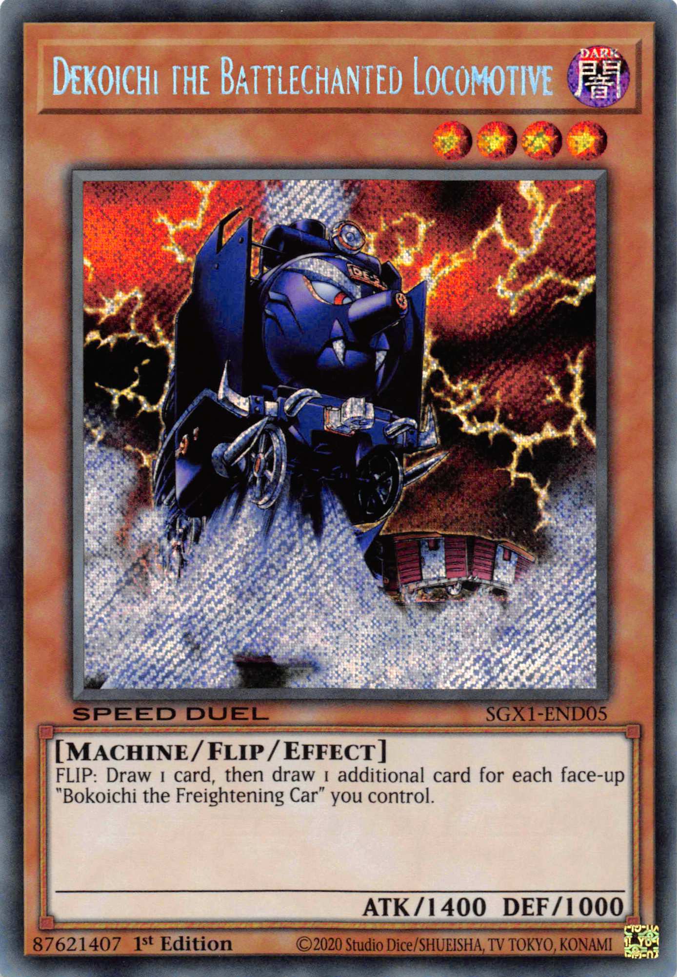 Dekoichi the Battlechanted Locomotive [SGX1-END05] Secret Rare | Mega City Incorporated