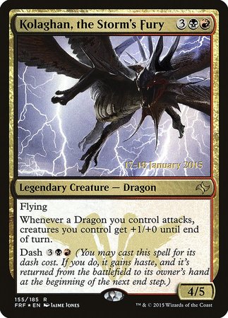 Kolaghan, the Storm's Fury [Fate Reforged Promos] | Mega City Incorporated