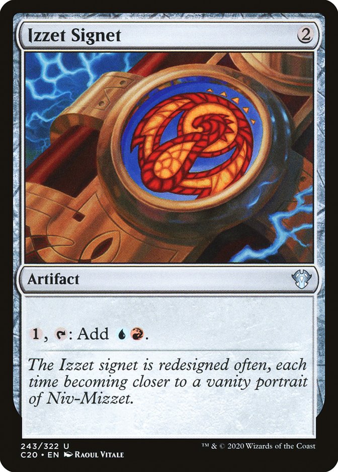 Izzet Signet [Commander 2020] | Mega City Incorporated
