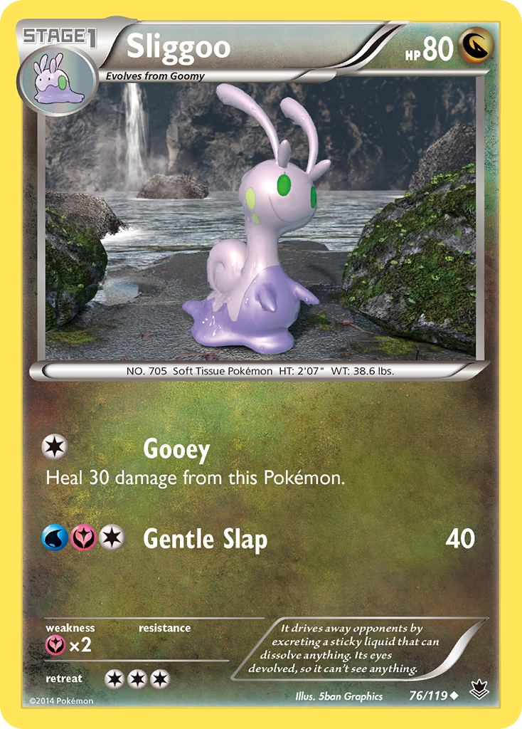 Sliggoo (76/119) [XY: Phantom Forces] | Mega City Incorporated