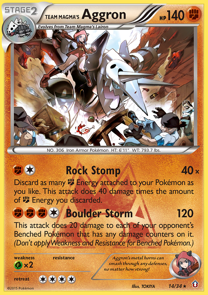 Team Magma's Aggron (14/34) [XY: Double Crisis] | Mega City Incorporated