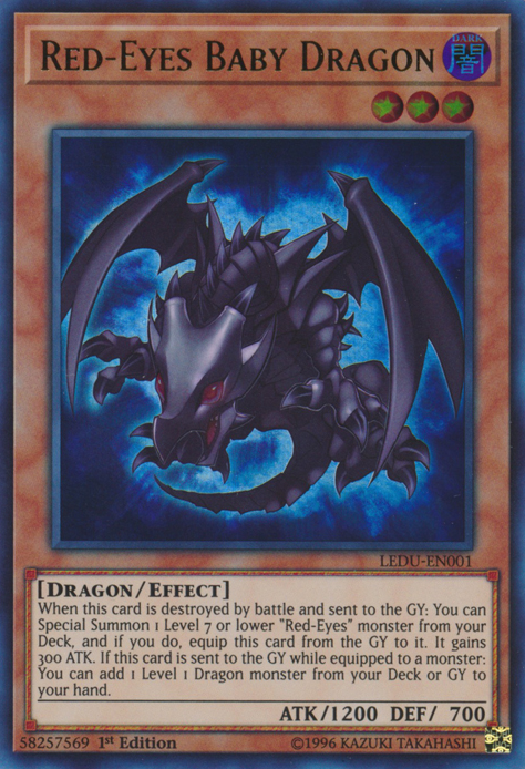 Red-Eyes Baby Dragon [LEDU-EN001] Ultra Rare | Mega City Incorporated