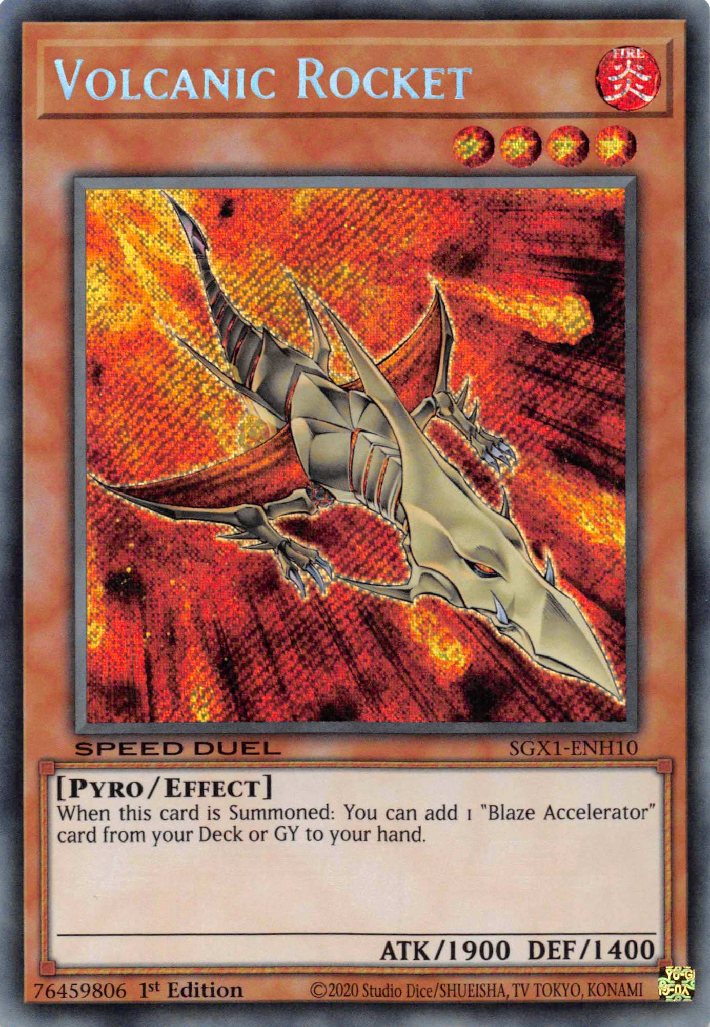 Volcanic Rocket [SGX1-ENH10] Secret Rare | Mega City Incorporated