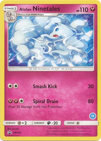 Alolan Ninetales (SM128) (Deck Exclusive #17) [Sun & Moon: Trainer Kit - Alolan Ninetales] | Mega City Incorporated