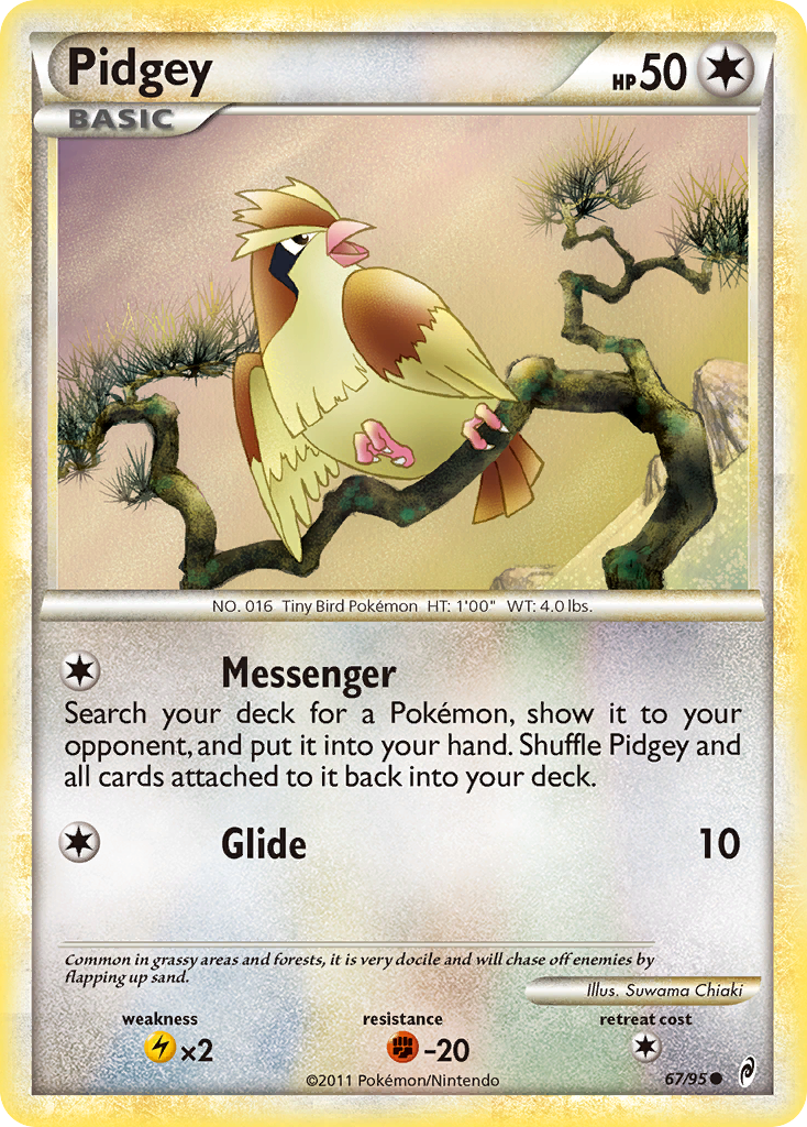 Pidgey (67/95) [HeartGold & SoulSilver: Call of Legends] | Mega City Incorporated