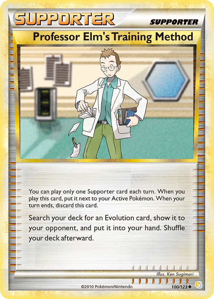 Professor Elm's Training Method (100/123) [HeartGold & SoulSilver: Base Set] | Mega City Incorporated