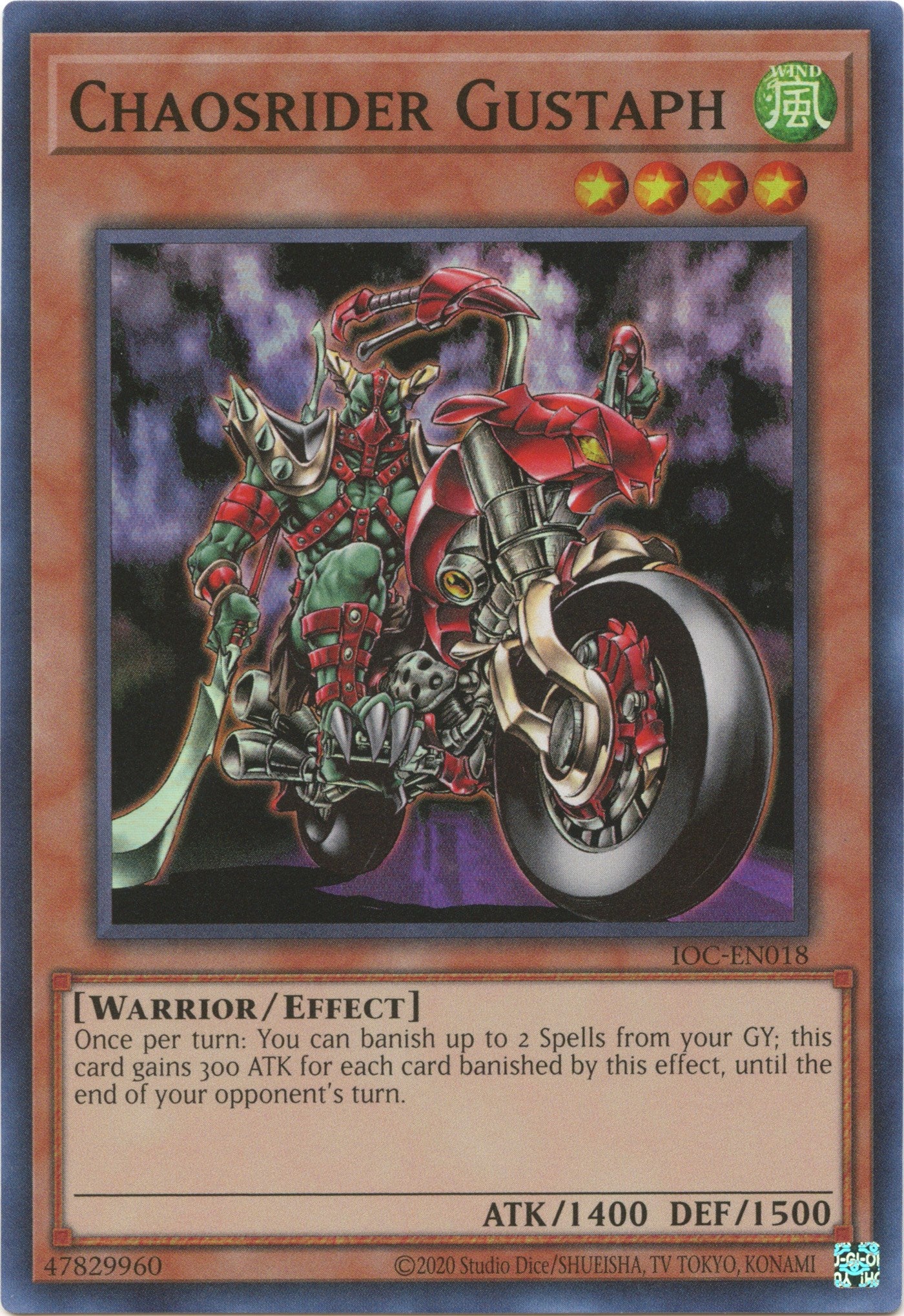 Chaosrider Gustaph (25th Anniversary) [IOC-EN018] Super Rare | Mega City Incorporated