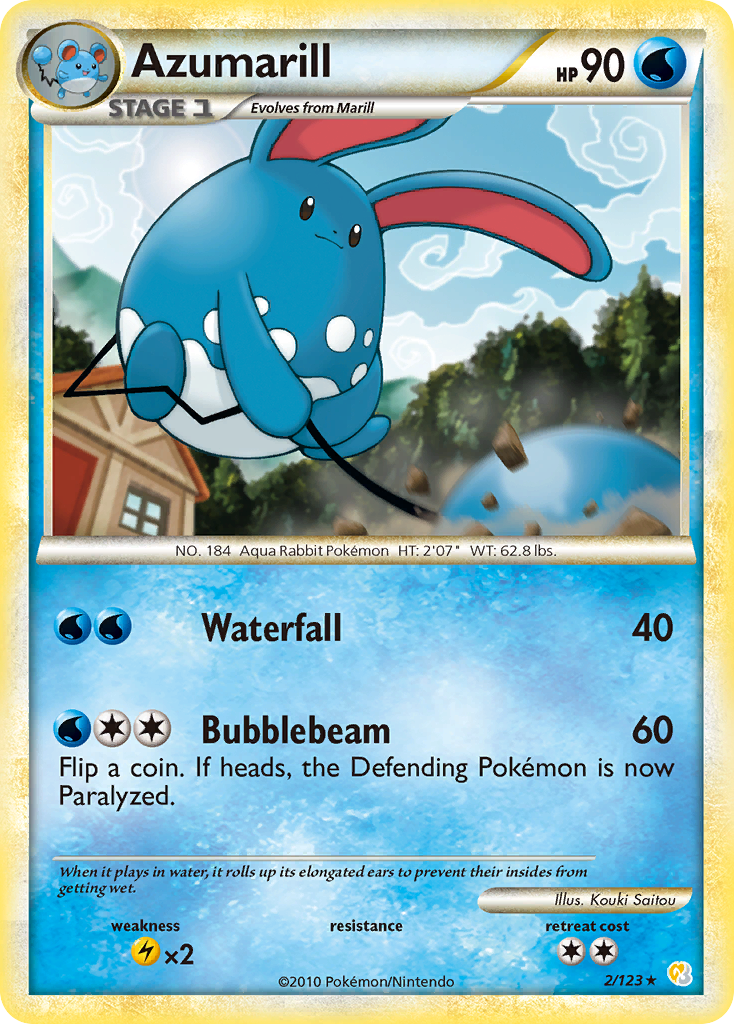 Azumarill (2/123) [HeartGold & SoulSilver: Base Set] | Mega City Incorporated