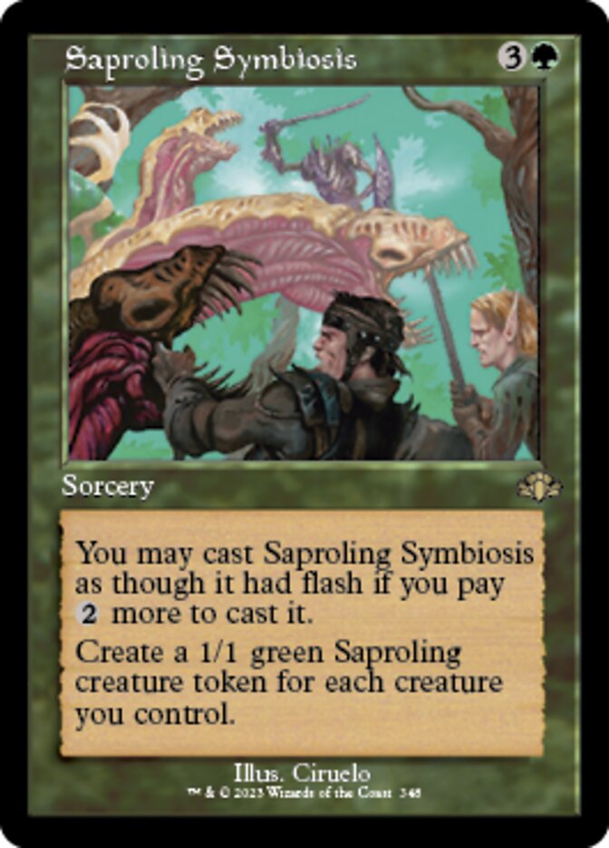 Saproling Symbiosis (Retro) [Dominaria Remastered] | Mega City Incorporated