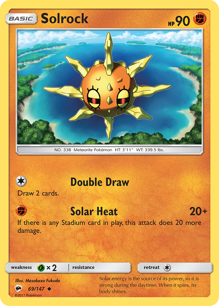 Solrock (69/147) [Sun & Moon: Burning Shadows] | Mega City Incorporated