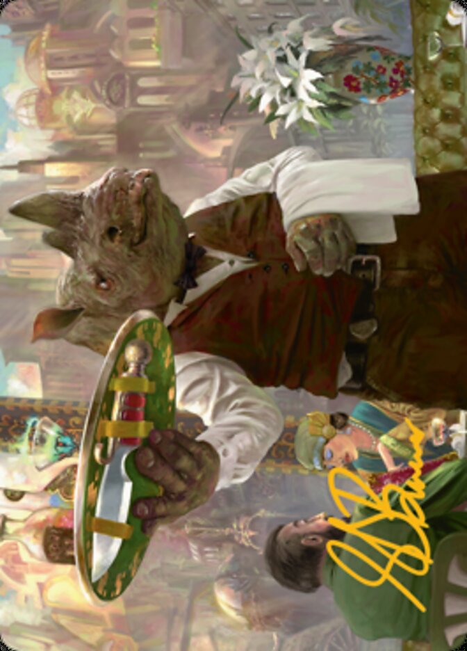 Killer Service Art Card (Gold-Stamped Signature) [Streets of New Capenna Art Series] | Mega City Incorporated