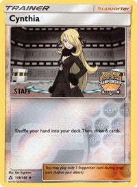 Cynthia (119/156) (Staff Regional Championship Promo) [Sun & Moon: Ultra Prism] | Mega City Incorporated