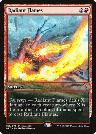 Radiant Flames [Battle for Zendikar Promos] | Mega City Incorporated