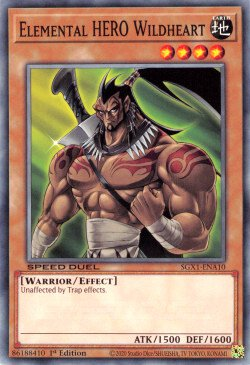 Elemental HERO Wildheart [SGX1-ENA10] Common | Mega City Incorporated