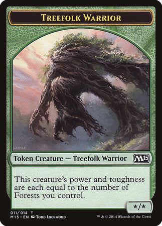 Treefolk Warrior Token [Magic 2015 Tokens] | Mega City Incorporated