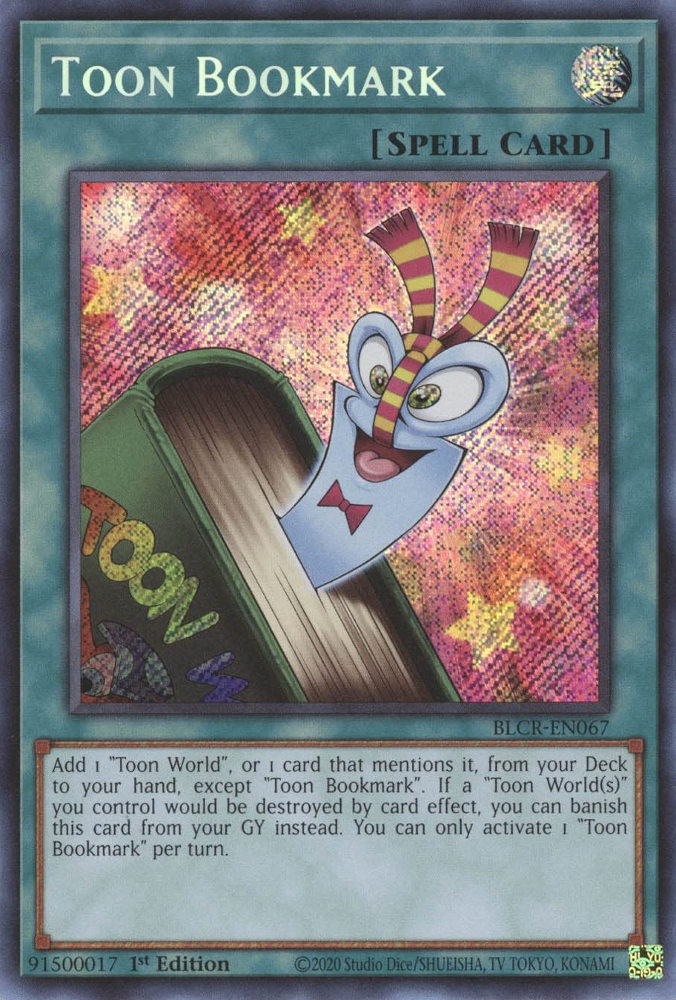Toon Bookmark [BLCR-EN067] Secret Rare | Mega City Incorporated