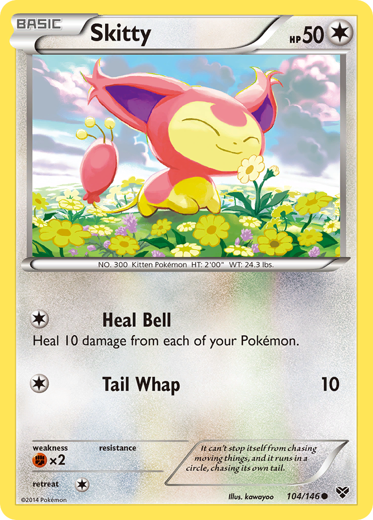 Skitty (104/146) [XY: Base Set] | Mega City Incorporated