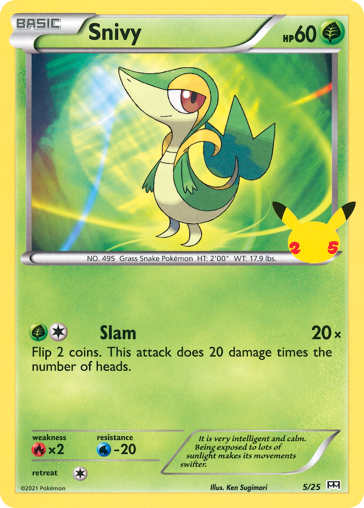 Snivy (5/25) [McDonald's 25th Anniversary] | Mega City Incorporated