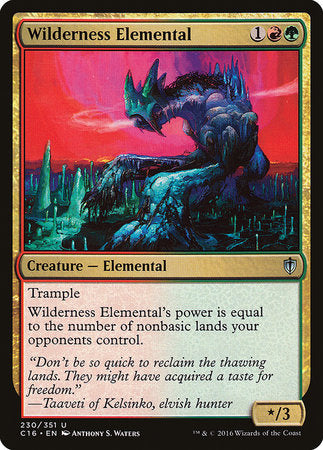 Wilderness Elemental [Commander 2016] | Mega City Incorporated