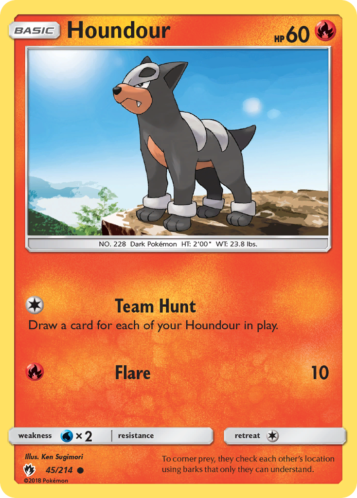 Houndour (45/214) [Sun & Moon: Lost Thunder] | Mega City Incorporated