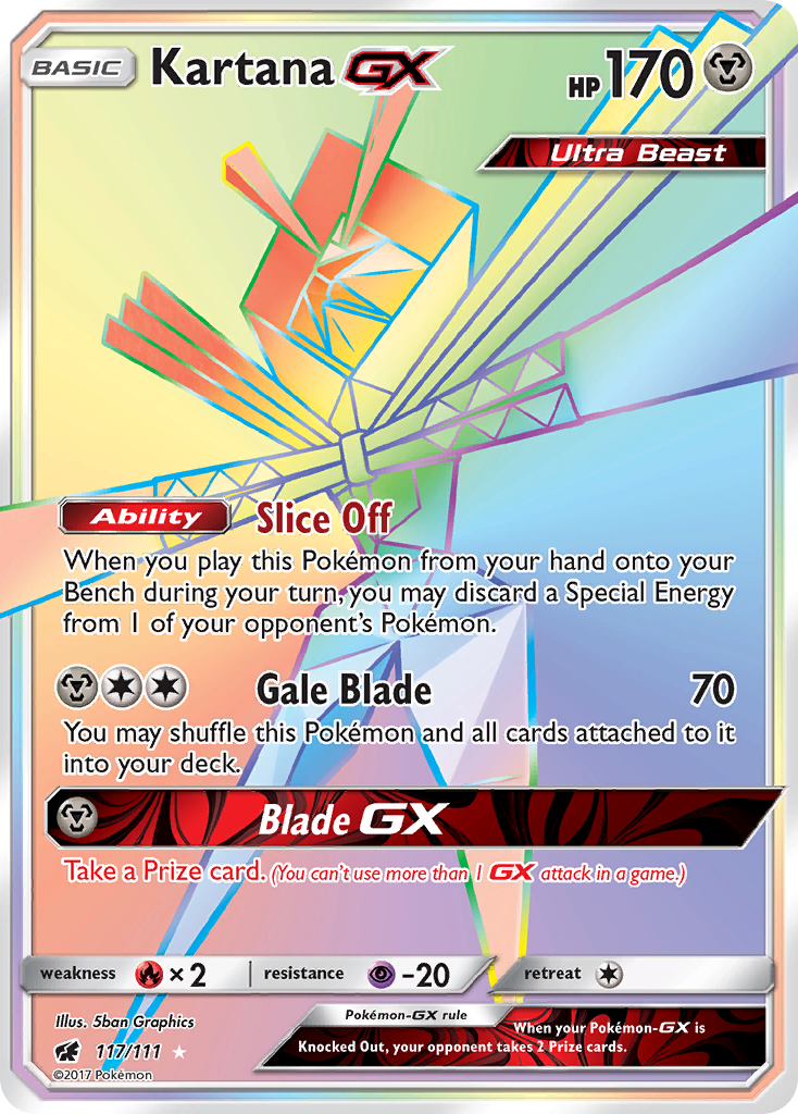 Kartana GX (117/111) [Sun & Moon: Crimson Invasion] | Mega City Incorporated