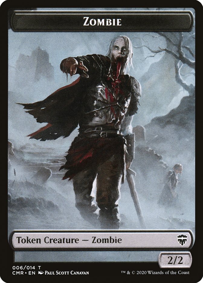 Salamander Warrior // Zombie Token [Commander Legends Tokens] | Mega City Incorporated