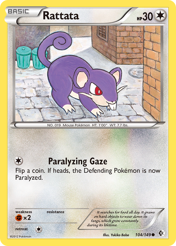 Rattata (104/149) [Black & White: Boundaries Crossed] | Mega City Incorporated