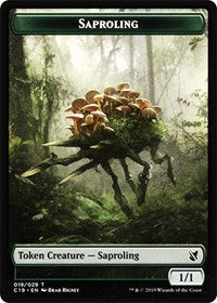 Saproling // Morph Double-sided Token [Commander 2019 Tokens] | Mega City Incorporated