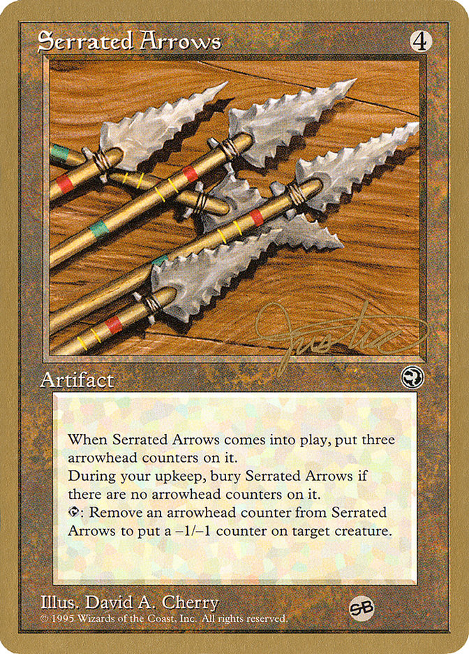 Serrated Arrows (Mark Justice) (SB) [Pro Tour Collector Set] | Mega City Incorporated