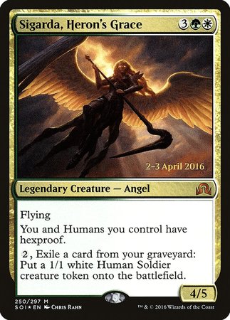 Sigarda, Heron's Grace [Shadows over Innistrad Promos] | Mega City Incorporated